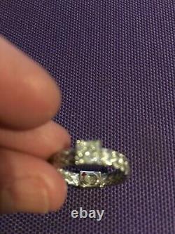 18kt White Gold & Diamond Roberto Coin Primavera Woven Ring Size 6 Never Worn