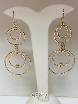 18kt Yellow Gold And Diamond Roberto Coin Mauresque Earrings