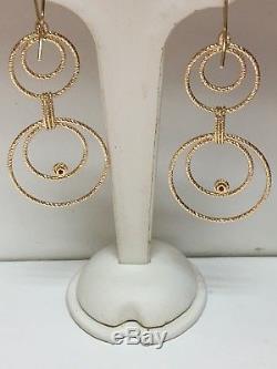 18kt Yellow Gold And Diamond Roberto Coin Mauresque Earrings