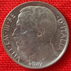 1921 Italy 50 Centesimi Smooth edge Vittorio Emanuele III AU KM#61.1