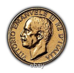 1923-R Italy 20 Lire Gold Coin 0.1867 AGW SKU-G3627