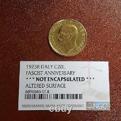 1923-R Italy 20 Lire Gold Coin 0.1867 AGW SKU-G3627