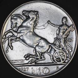 1927 R Italy Silver 10 Lire AU/Classic Must-Have World Coin/Beautiful Eye Candy