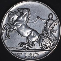 1927 R Italy Silver 10 Lire AU/Classic Must-Have World Coin/Beautiful Eye Candy
