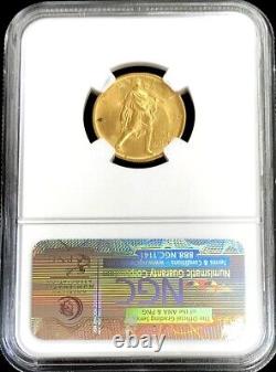 1931 R IX Gold Italy 50 Lire Vittorio Emanuele III Coin Ngc Mint State 65