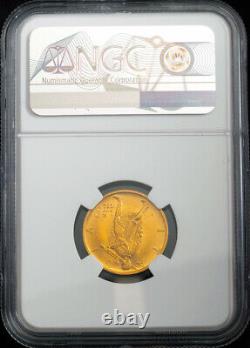 1932, Italy, Victor Emmanuel III. Beautiful Gold 50 Lire Coin. NGC MS-64 (+)