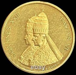 1962 Gold Pope John XXIII & Paul VI Vatican Second Vatican Council 7 Gram Medal
