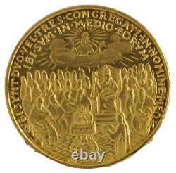 1962 Vatican City Pope John XXIII Italian Medal. 900 Fine Gold Coin Round