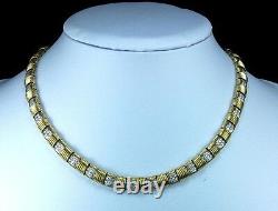 1970s Roberto Coin 4.50 Carat Diamonds and Yellow Gold Necklace and Ring Layaway