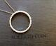$1980 Roberto Coin 18K Gold Diamond Circle of Life Necklace 23mm 0.51ct
