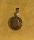 1995 200 Lire Italian Coin with Pearl & 14K YELLOW GOLD BEZEL MILOR Pendant CHARM