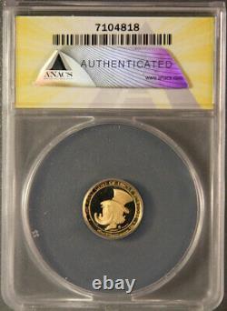 1995 Italy Disney Gold Token'Uncle Scrooge's 1st Cent' PF68DCAM by ANACS