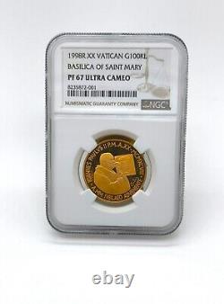 1998 Vatican 100000 Lire Basilica of St. Mary, Gold Coin, NGC