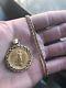 1/4 Oz 10 Dollar American Eagle Gold Coin in 14k Bezel, And 10k Rope Necklace