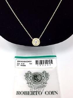 $1,850.00 Roberto Coin 18K Yellow Gold 0.28 ct. Pavé Diamond Pendant Necklace