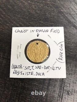 1 Zecchino 1789-1797 Italian, Venice, Xtra Fine Plus Details, Holed, Rare Coin