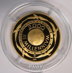 2000 III Millenium Italian Mint 3 Coin Set (Gold, Silver, Titanium)