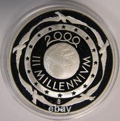 2000 III Millenium Italian Mint 3 Coin Set (Gold, Silver, Titanium)