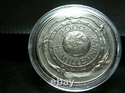 2000 Italy 3 Coins made from 3-Metals Honoring The New Millennium Proof Set 2000