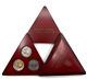 2000 Italy III Millennium Gold Silver & Titanium 3-Coin Proof Set Vitruvian Man