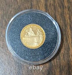 2001 50,000 Lire Gold Coin Reggia di Caserta (Palace of Caserta)