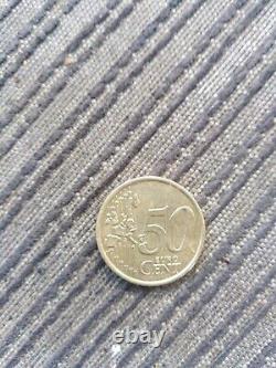 2002 50 cent euro coin italy