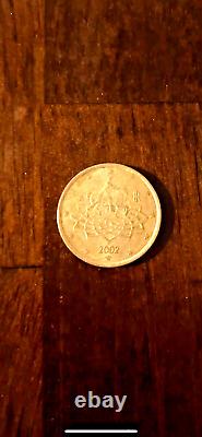 2002 ITALY -50 Euro Cent- Coin