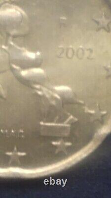 2002 Italy 20 Euro Cent Coin Error