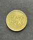 2002 Italy 50 Cent Euro Coin, Rare Collectors Coin