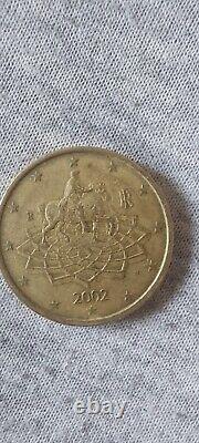 2002 italy 50 cent euro coins