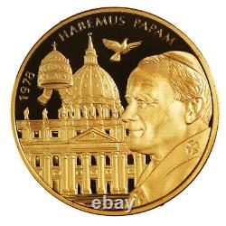 2005 5oz Gold Malta 50.000 Lira Pope John Paul II