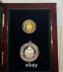 2005 Sovereign Order of Malta Gold & Silver Proof Set Pope John Paul II cd