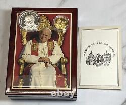 2005 Sovereign Order of Malta Gold & Silver Proof Set Pope John Paul II cd