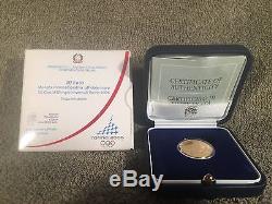 2006 Torino Winter Olympics Italy 20 & 50 Euro Gold Proof Coin 22.581g 21.6 KT