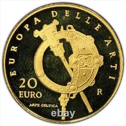 2007 Italy Gold 20 Euro Ireland Celtic Art PCGS PR68DCAM