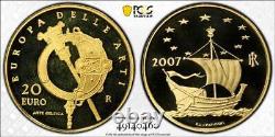 2007 Italy Gold 20 Euro Ireland Celtic Art PCGS PR68DCAM