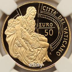 2008-R Vatican Gold 50 Euro The Pieta NGC PF69UCAM