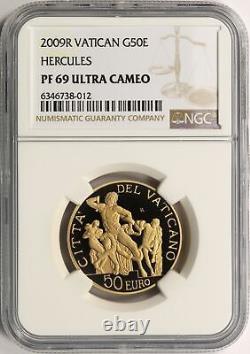 2009-R Vatican Gold 50 Euro Hercules NGC PF69UCAM