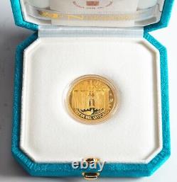 2019, Vatican. Proof Gold 50 Euro Meeting in Jerusalem Coin. (15gm) Box & COA
