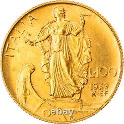 #218779 Coin, Italy, Vittorio Emanuele III, 100 Lire, 1932, Rome, MS, Gold