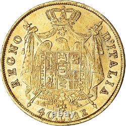 #222337 Coin, ITALIAN STATES, KINGDOM OF NAPOLEON, Napoleon I, 40 Lire, 1814