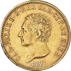 #223641 Coin, Italy, 40 Lire, 1831, Turin, EF, Gold, KMC#107.1