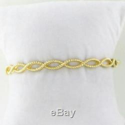 $2240 Roberto Coin Barocco Bracelet Braided Twist Bangle 18k Yellow Gold