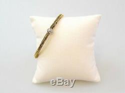 22 Ctw Roberto Coin Primavera Diamond & 18k Yellow Gold Woven Stretch Bracelet