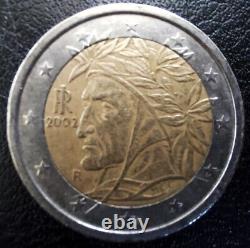 2 Euro Coin, Italy-dante Alighieri, Year 2002 Serie R