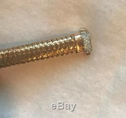 $3100 Roberto Coin 18k Rose Gold Primavera Flex Diamond Bracelet-pristine