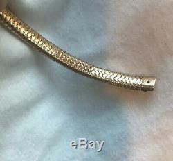 $3100 Roberto Coin 18k Rose Gold Primavera Flex Diamond Bracelet-pristine