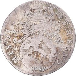 #343585 Coin, Italy, Kingdom of Naples, Charles II, Tari, 1684, Naples, AU