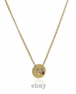 3 Day Sale Roberto Coin Emoji 18k Yellow Gold Diamond Necklace 7771796AY18X