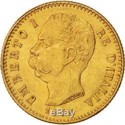 #460269 Italy, Umberto I, 20 Lire, 1888, Rome, Gold, KM21